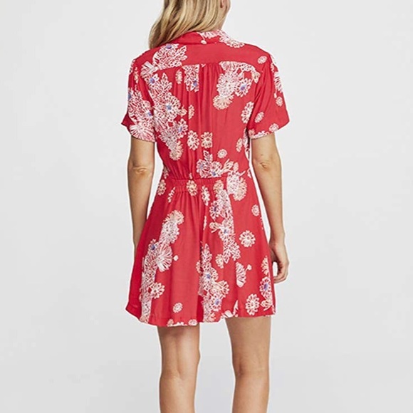 NWT Free People Hawaiian Shirt Mini Dress - Picture 2 of 5